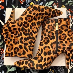Leopard print boots